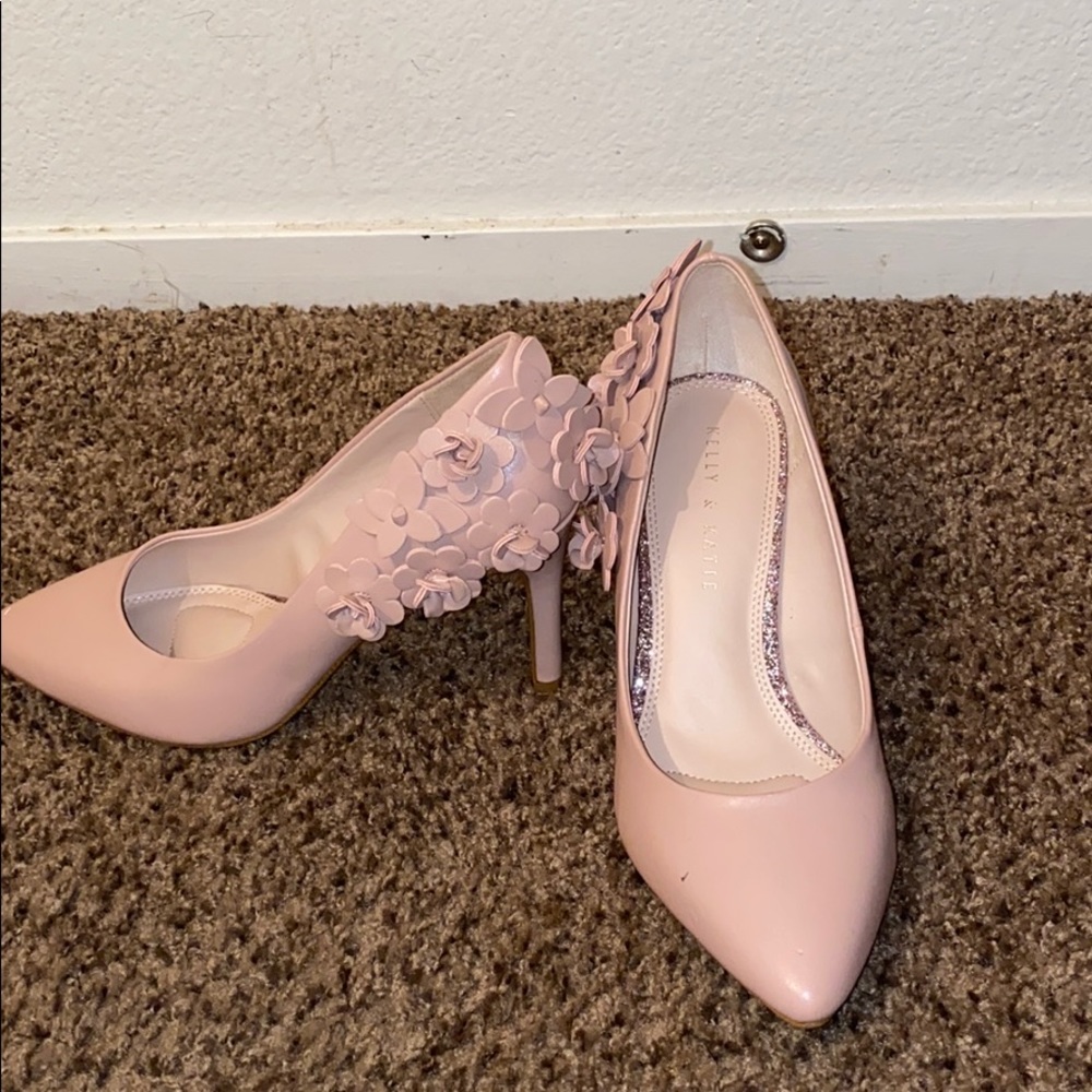 Kelly & Kate rose gold shoes